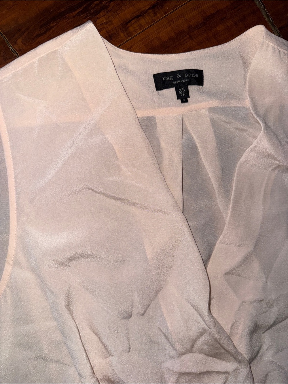 Rag & Bone silk blush pink tank - Picture 3 of 7